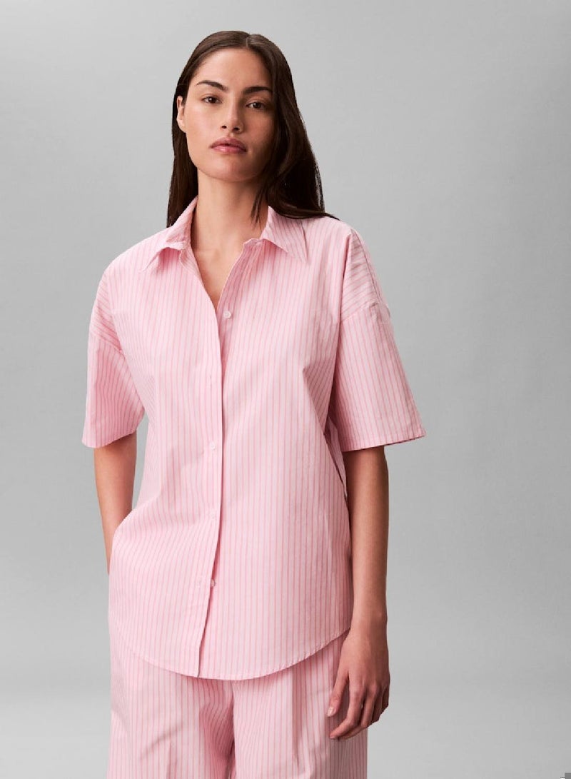 CALVIN KLEIN Cotton Poplin Pants Pyjama Set - Image 3